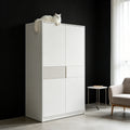 geometrically partitioned minimalist wardrobe